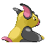 Grumpig shiny back-facing sprite from Pokémon Ruby