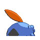Gulpin shiny back-facing sprite from Pokémon Pearl