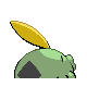 Gulpin back-facing sprite from Pokémon Platinum