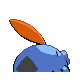 Gulpin shiny back-facing sprite from Pokémon Platinum