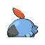 Gulpin shiny back-facing sprite from Pokémon Ruby