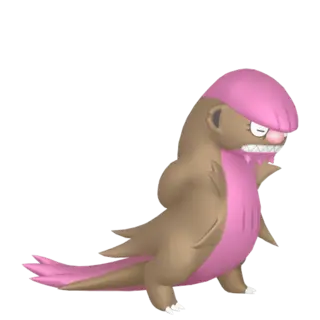 Gumshoos shiny front-facing sprite from Pokémon Sun