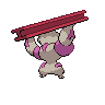 Gurdurr back-facing sprite from Pokémon Black 2