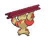 Gurdurr shiny back-facing sprite from Pokémon Black 2