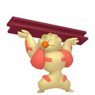 Gurdurr shiny front-facing sprite from Pokémon Scarlet/Violet: The Teal Mask