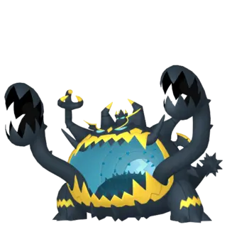 Guzzlord front-facing sprite from Pokémon Ultra Moon