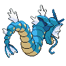 Gyarados back-facing sprite from Pokémon Black 2
