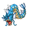 Gyarados front-facing sprite from Pokémon Black
