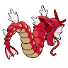 Gyarados shiny back-facing sprite from Pokémon Black