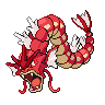Gyarados shiny front-facing sprite from Pokémon Black