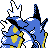 Gyarados back-facing sprite from Pokémon Crystal