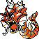 Gyarados shiny front-facing sprite from Pokémon Crystal