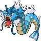 Gyarados front-facing sprite from Pokémon Diamond