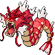 Gyarados shiny front-facing sprite from Pokémon Diamond