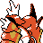 Gyarados shiny back-facing sprite from Pokémon Silver