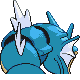 Gyarados back-facing sprite from Pokémon Platinum