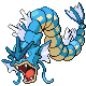 Gyarados front-facing sprite from Pokémon Platinum