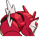 Gyarados shiny back-facing sprite from Pokémon Platinum