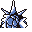 Gyarados back-facing sprite from Pokémon Red