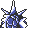 Gyarados back-facing sprite from Pokémon Yellow