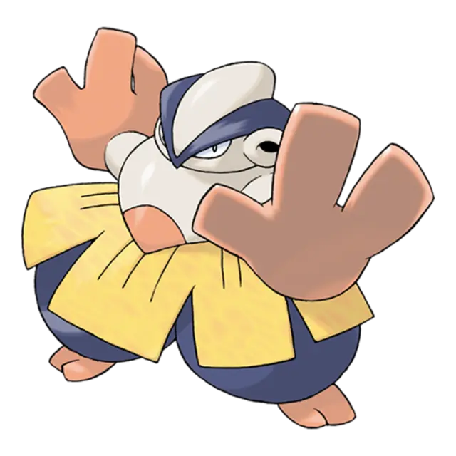 Hariyama, the Arm Thrust Pokémon — Fighting-type Pokémon official artwork
