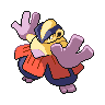 Hariyama shiny front-facing sprite from Pokémon White 2