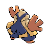 Hariyama back-facing sprite from Pokémon Black