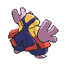 Hariyama shiny back-facing sprite from Pokémon Black