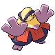 Hariyama shiny front-facing sprite from Pokémon Diamond