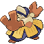 Hariyama front-facing sprite from Pokémon Emerald
