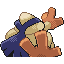 Hariyama back-facing sprite from Pokémon Sapphire