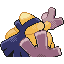 Hariyama shiny back-facing sprite from Pokémon Sapphire