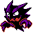 Haunter front-facing sprite from Pokémon Crystal