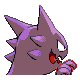 Haunter back-facing sprite from Pokémon Pearl