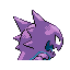 Haunter shiny back-facing sprite from Pokémon FireRed
