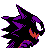 Haunter back-facing sprite from Pokémon Gold