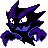 Haunter shiny front-facing sprite from Pokémon Gold