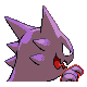 Haunter back-facing sprite from Pokémon Platinum