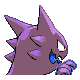 Haunter shiny back-facing sprite from Pokémon Platinum