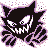 Haunter front-facing sprite from Pokémon Blue