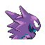 Haunter shiny back-facing sprite from Pokémon Sapphire