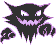 Haunter front-facing sprite from Pokémon Yellow