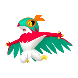 Hawlucha front-facing sprite from Pokémon Shield