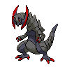 Haxorus shiny front-facing sprite from Pokémon Black