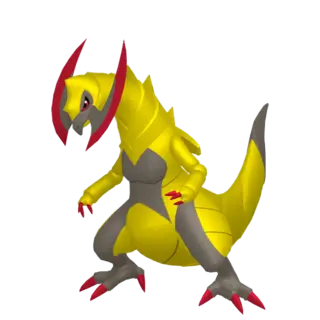 Haxorus front-facing sprite from Pokémon Scarlet/Violet: The Indigo Disk