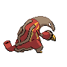 Heatmor back-facing sprite from Pokémon White 2