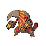 Heatmor front-facing sprite from Pokémon White 2