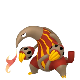 Heatmor front-facing sprite from Pokémon Omega Ruby