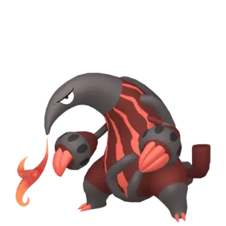 Heatmor shiny front-facing sprite from Pokémon Omega Ruby