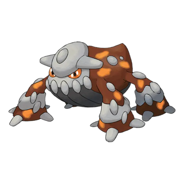 Heatran, the Lava Dome Pokémon — Fire/Steel-type Pokémon official artwork
